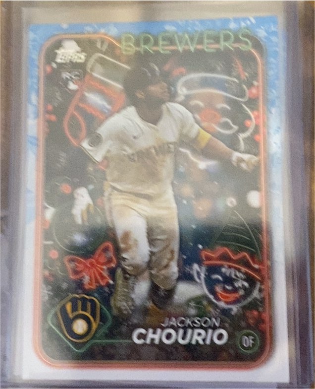 2024 Topps Holiday #H119 Jackson Chourio — front