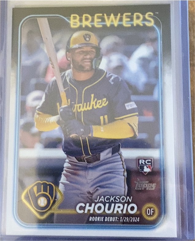 2024 Topps Update #US155 Jackson Chourio — front