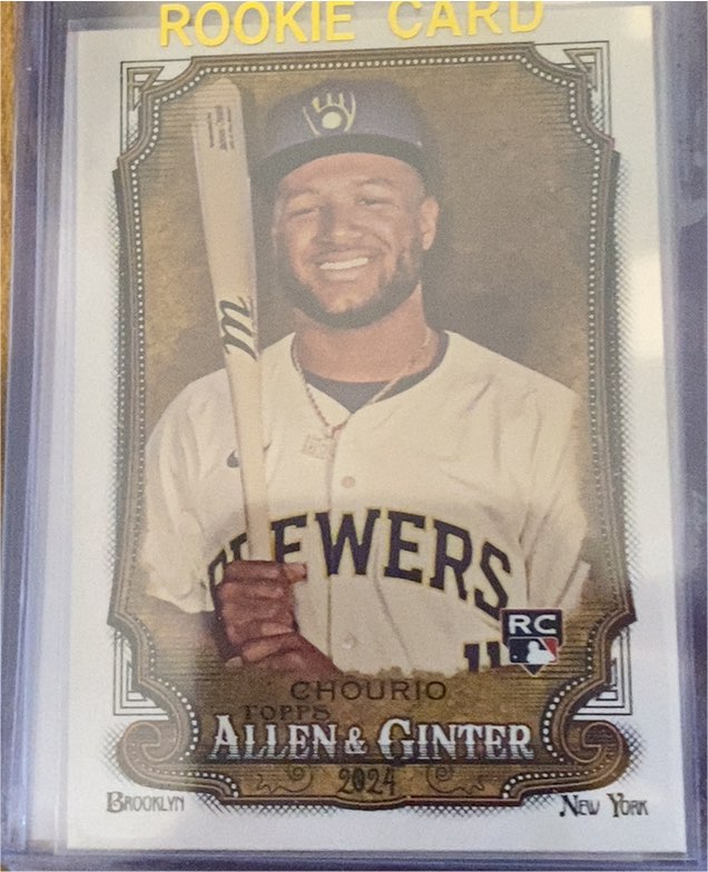 2024 Topps Allen & Ginter #276 Jackson Chourio — front