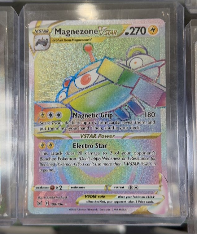 2022 Pokémon Lost Origin #198 Magnezone VSTAR — front