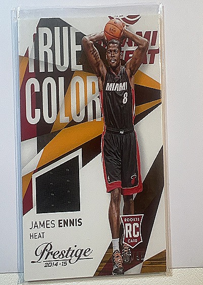2014-15 Panini Prestige True Colors Materials #39 James Ennis — front