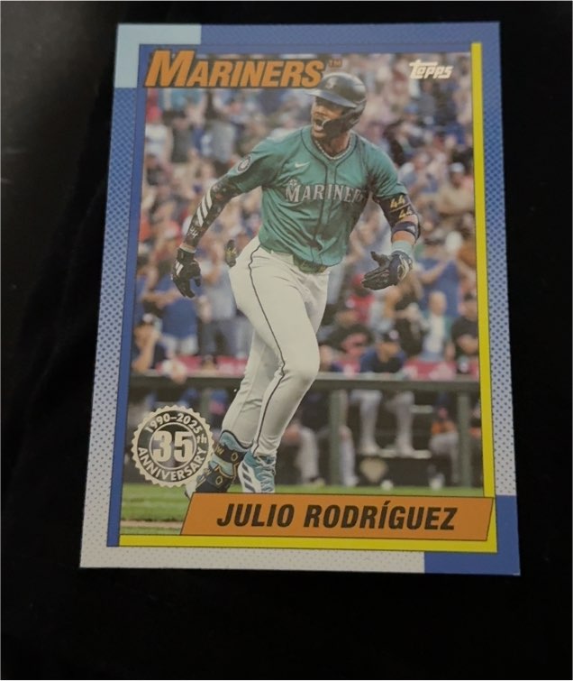 2025 Topps #T90-42 Julio Rodríguez 35th Anniversary Seattle Mariners — front