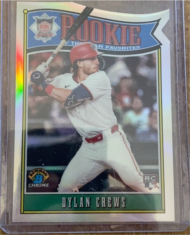 2025 Bowman Chrome Rookie of the Year Favorites #ROY-1 Dylan Crews — front