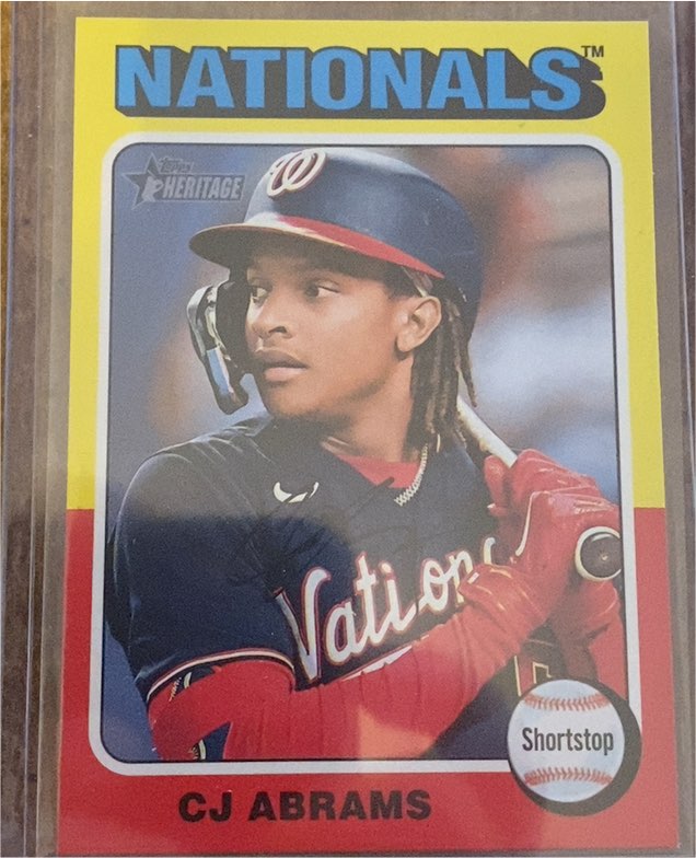 2024 Topps Heritage #446 CJ Abrams — front