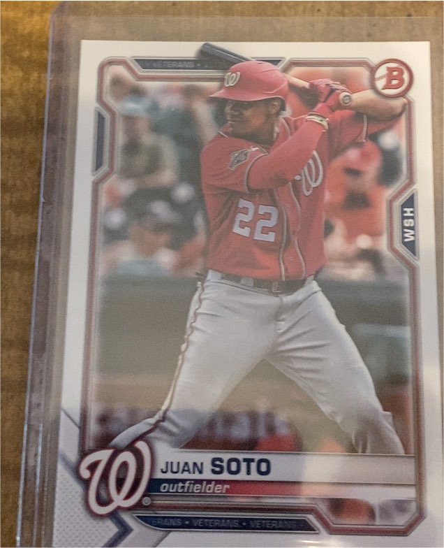 2021 Bowman #67 Juan Soto Washington Nationals — front
