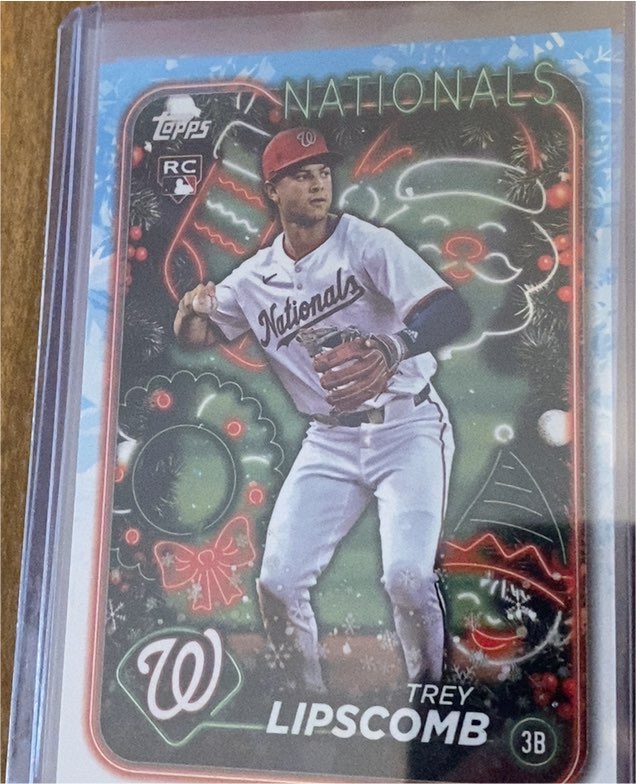 2024 Topps Holiday #H91 Trey Lipscomb — front