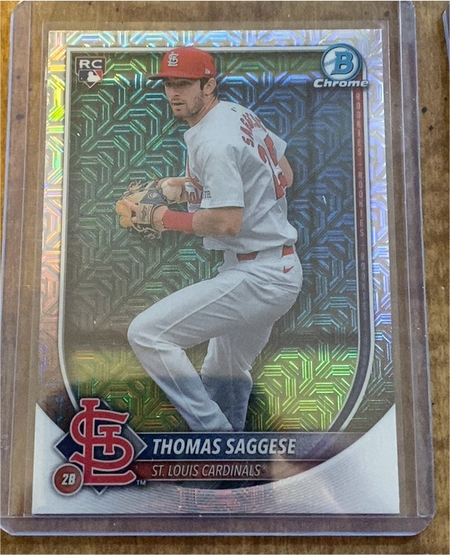 2025 Bowman Chrome #57 Thomas Saggese — front