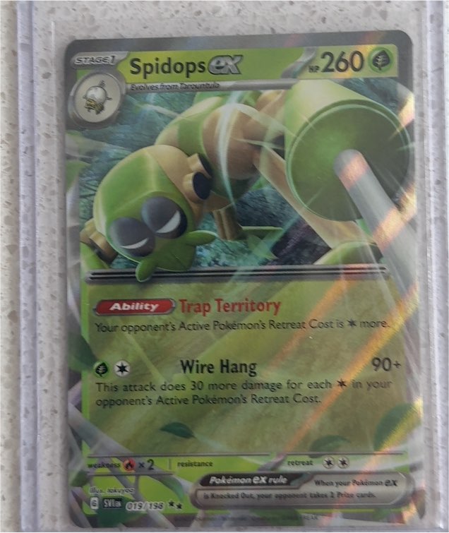 2023 Pokémon Scarlet & Violet #019 Spidops ex — front