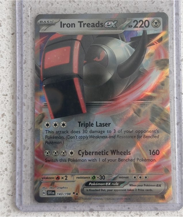 2023 Pokémon Scarlet & Violet #143 Iron Treads ex — front