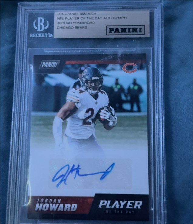 2018 Panini America NFL Player of the Day #50 Jordan Howard — front