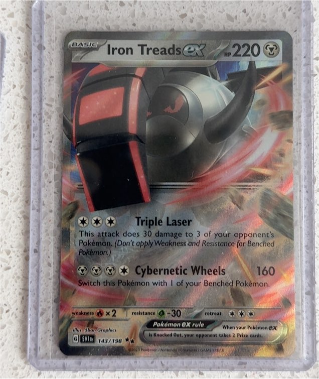 2022 Pokémon TCG Scarlet & Violet #143 Iron Treads ex — front