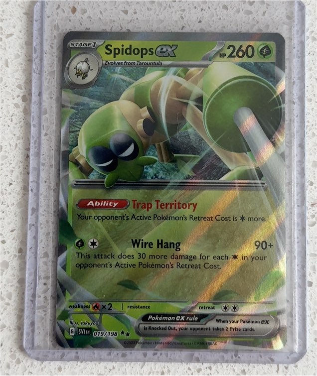 2023 Pokémon Scarlet & Violet #019/198 Spidops ex — front