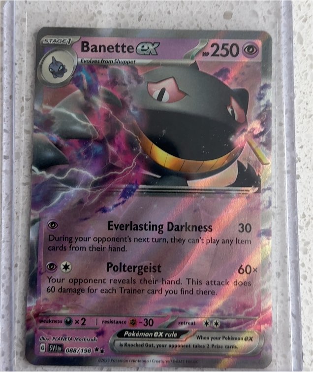2023 Pokémon TCG Scarlet & Violet #088 Banette ex — front