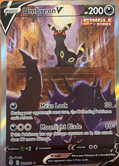 2021 Pokémon Sword & Shield Evolving Skies #189 Umbreon V — front