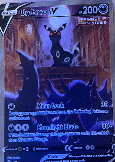 2021 Pokémon Sword & Shield Evolving Skies #189 Umbreon V — front