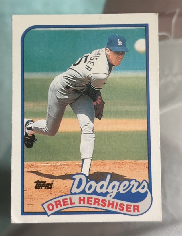 1989 Topps #550 Orel Hershiser — front