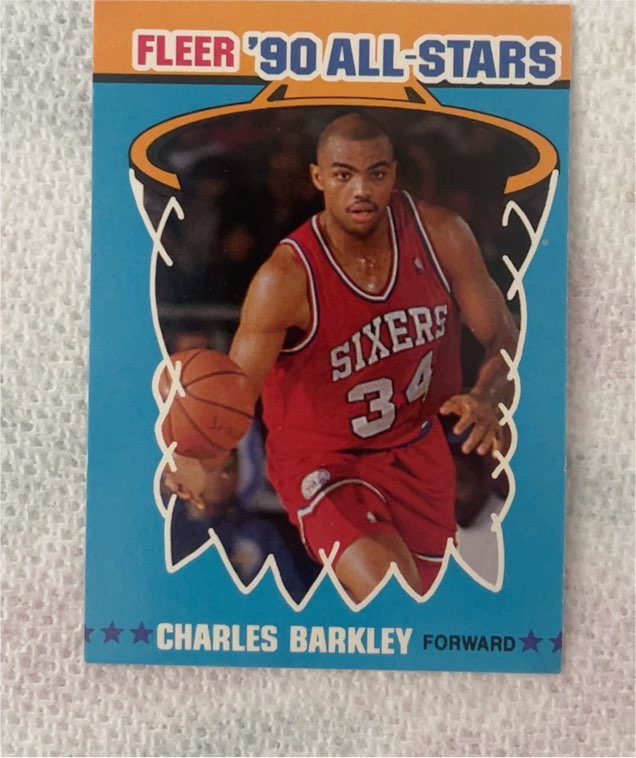 1990-91 Fleer All-Stars #1 Charles Barkley — front