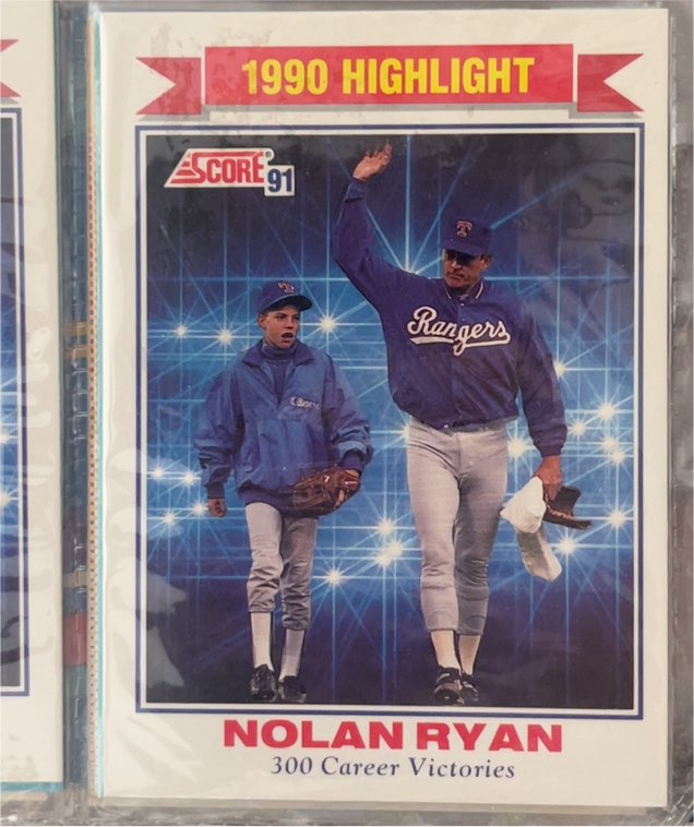 1991 Score #417 Nolan Ryan — front