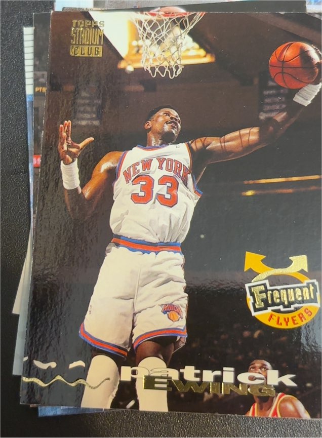 1993-94 Topps Stadium Club #189 Patrick Ewing Frequent Flyers — front