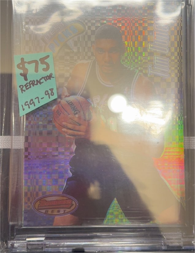 1997-98 Bowman's Best #13 Tim Duncan — front