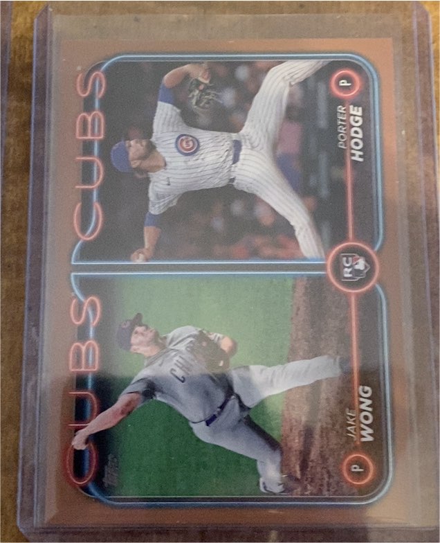 2024 Topps Update #US106 Porter Hodge / Jake Wong Rookie Combo — front