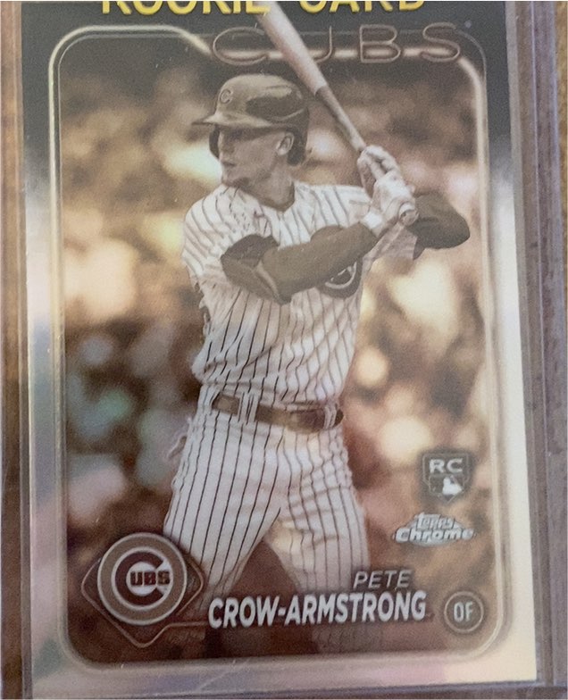 2024 Topps Chrome #16 Pete Crow-Armstrong Sepia Refractor — front