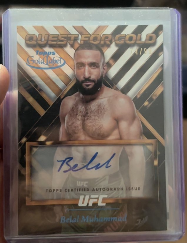 2024 Topps Gold Label #QGS-BMU Belal Muhammad — front