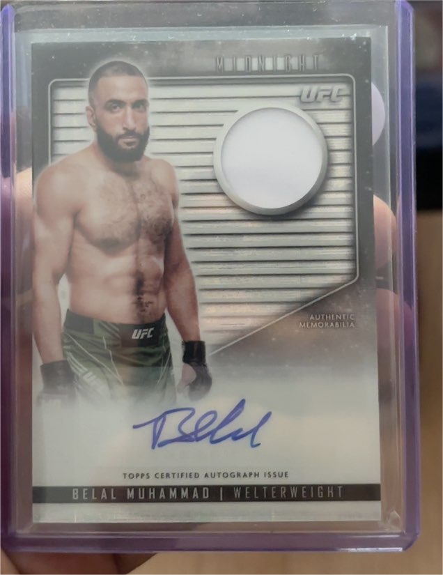2024 Topps Midnight UFC #RCA-BMU Belal Muhammad — front