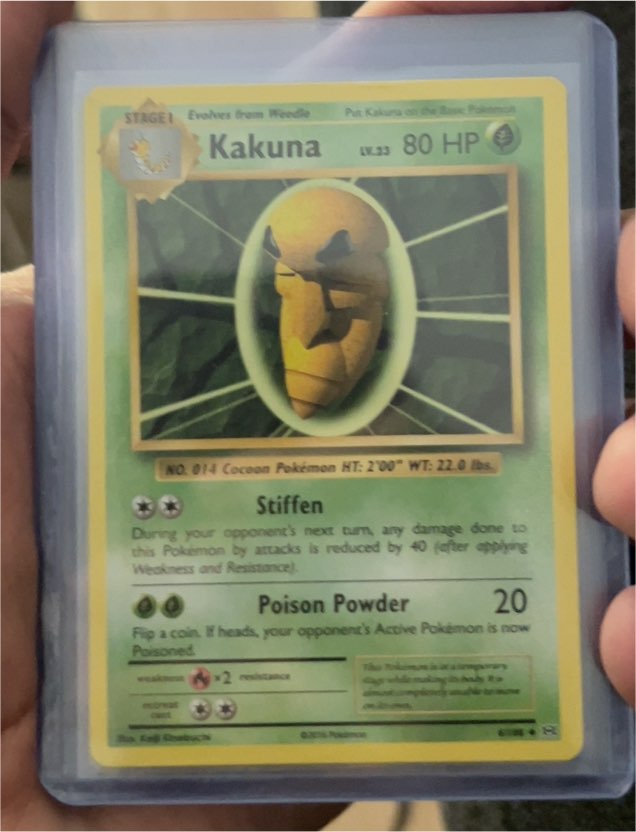 1999 Pokémon #14 Kakuna — front