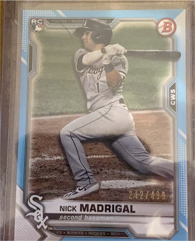 2021 Bowman #77 Nick Madrigal — front