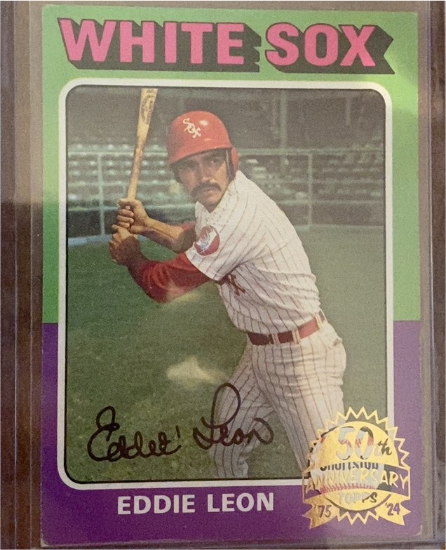 1975 Topps #528 Eddie Leon — front