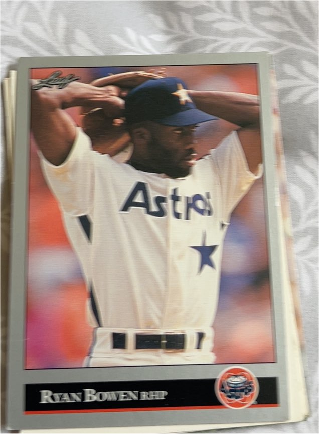 1992 Leaf #385 Ryan Bowen — front