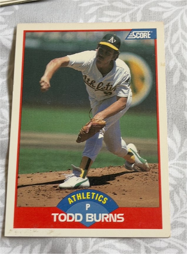 1989 Score #465 Todd Burns — front