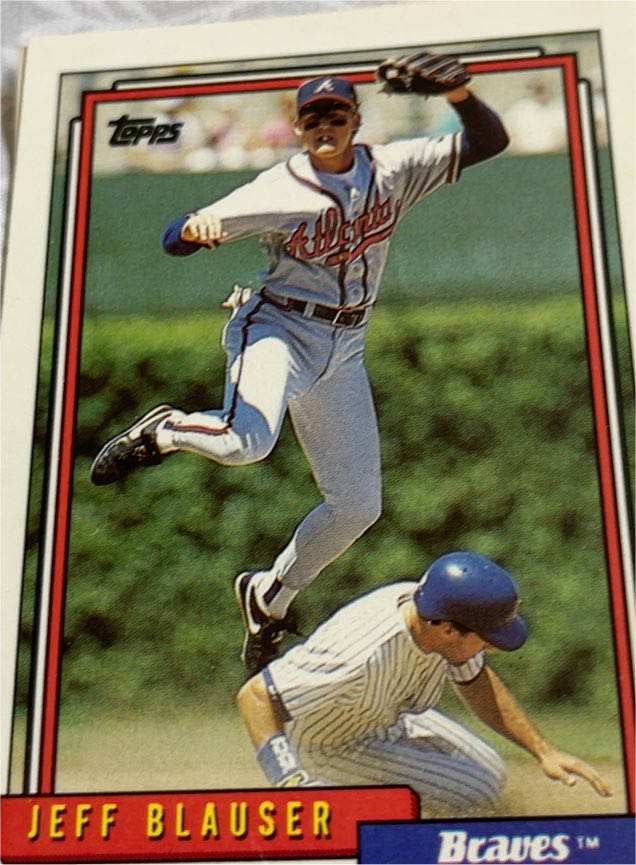 1992 Topps #199 Jeff Blauser — front