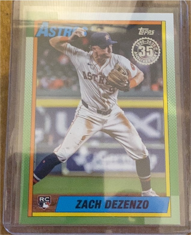 2025 Topps Series 1 1990 Topps 35th Anniversary #T90-92 Zach Dezenzo — front