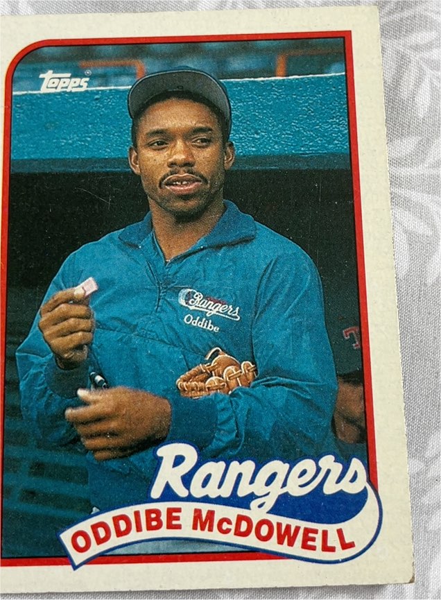 1989 Topps #183 Oddibe McDowell — front