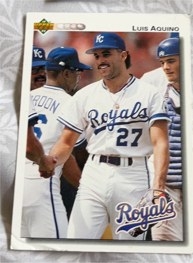 1992 Upper Deck #219 Luis Aquino — front