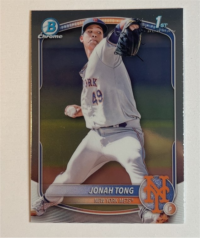2025 Bowman Chrome #BCP-105 Jonah Tong — front