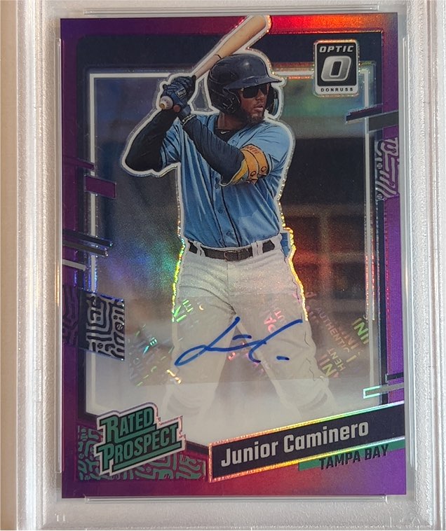 2023 Donruss Optic Rated Prospect #Junior Caminero — front