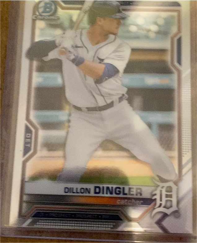 2021 Bowman Chrome #72 Dillon Dingler — front