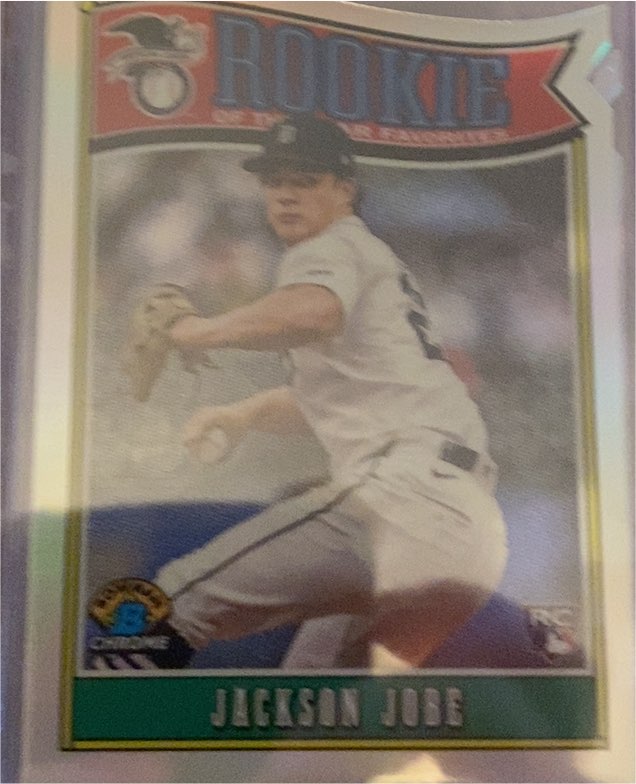 2025 Bowman #ROY-3 Jackson Jobe Rookie of the Year Favorites — front