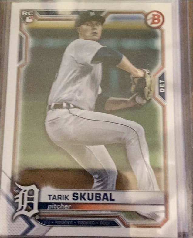 2021 Bowman #11 Tarik Skubal — front
