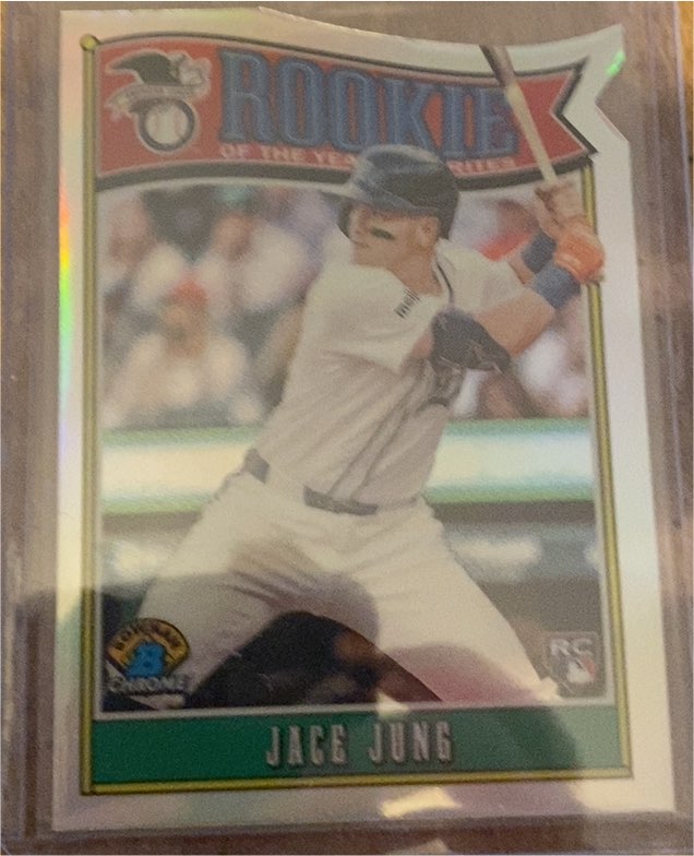 2025 Bowman #ROY-8 Jace Jung Rookie of the Year Favorites — front