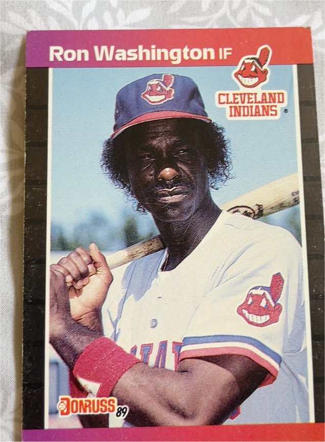 1989 Donruss #468 Ron Washington — front