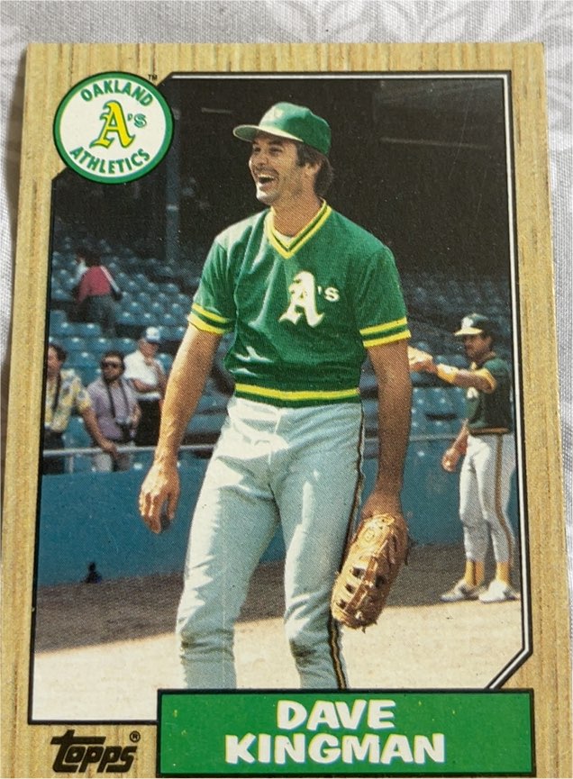 1987 Topps #709 Dave Kingman — front