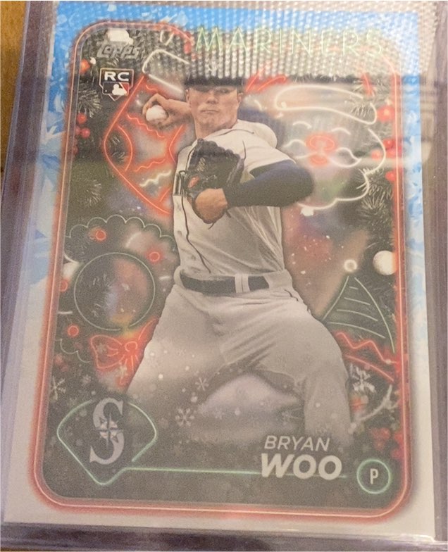 2024 Topps Holiday #H193 Bryan Woo — front
