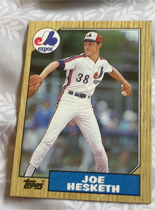 1987 Topps #189 Joe Hesketh — front
