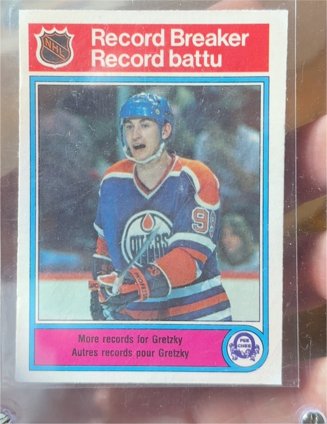 1982-83 O-Pee-Chee #1 Wayne Gretzky Record Breaker — front