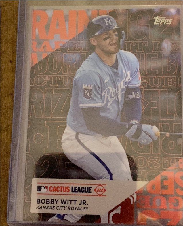 2025 Topps Series 1 Training Grounds #TG-6 Bobby Witt Jr. — front