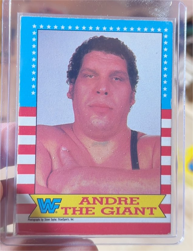 1987 O-Pee-Chee WWF #2 Andre the Giant — front